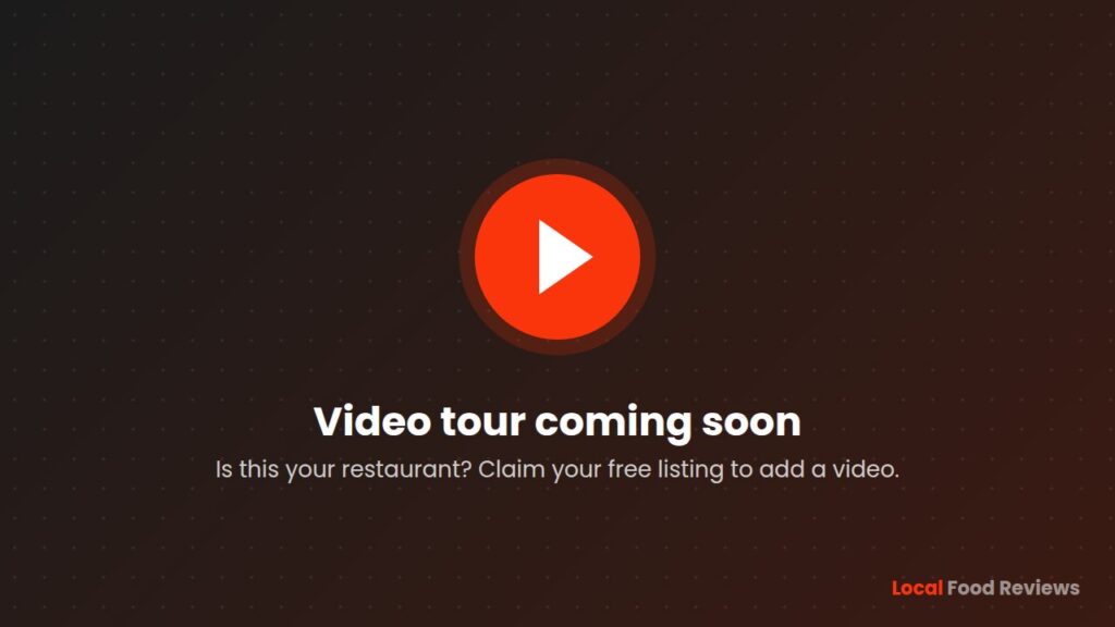 Video tour coming soon – claim this listing to add a video